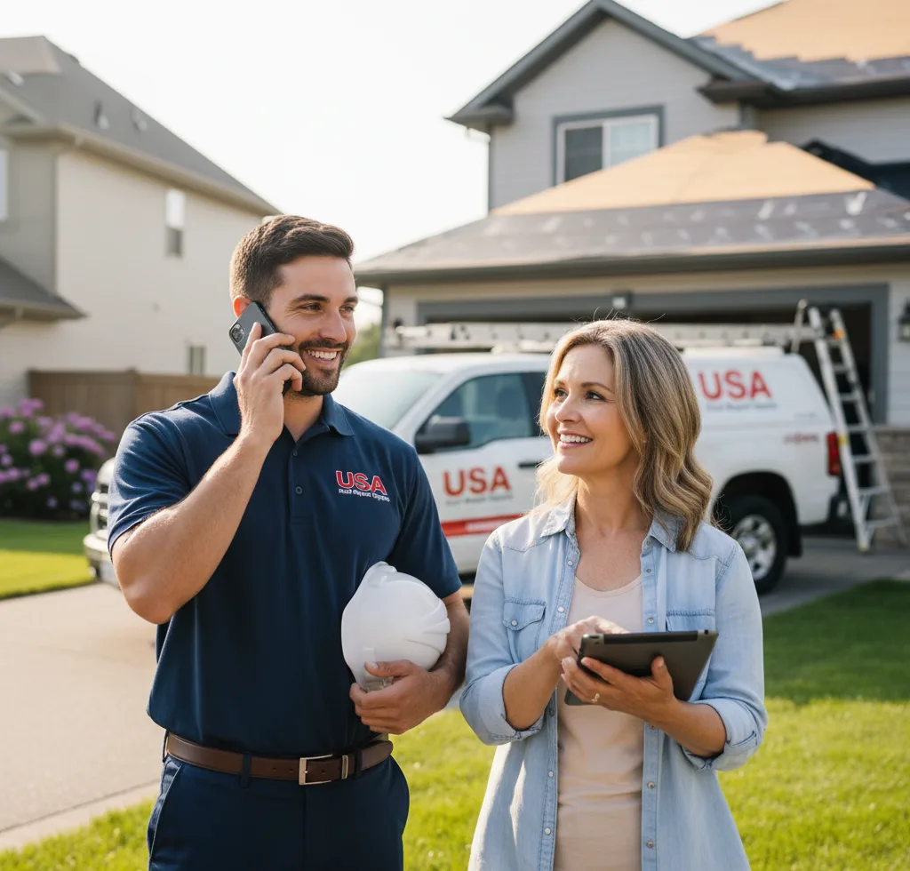 USA Roof Repair Experts customer support in Pownal